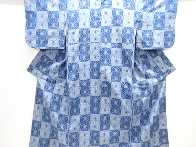 JAPANESE KIMONO / TSUMUGI / WOVEN ASANOHA